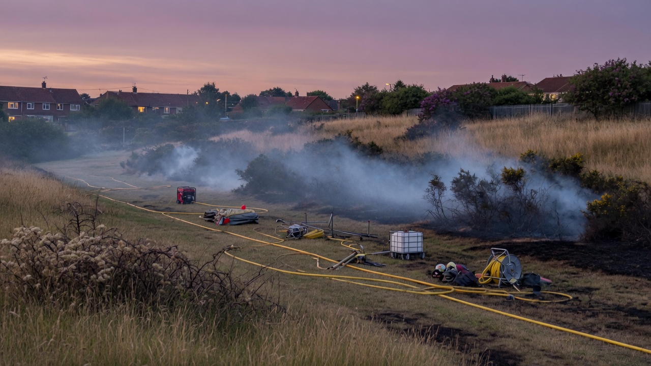 Grass fire near Cowgate Road in Greenford brought under control