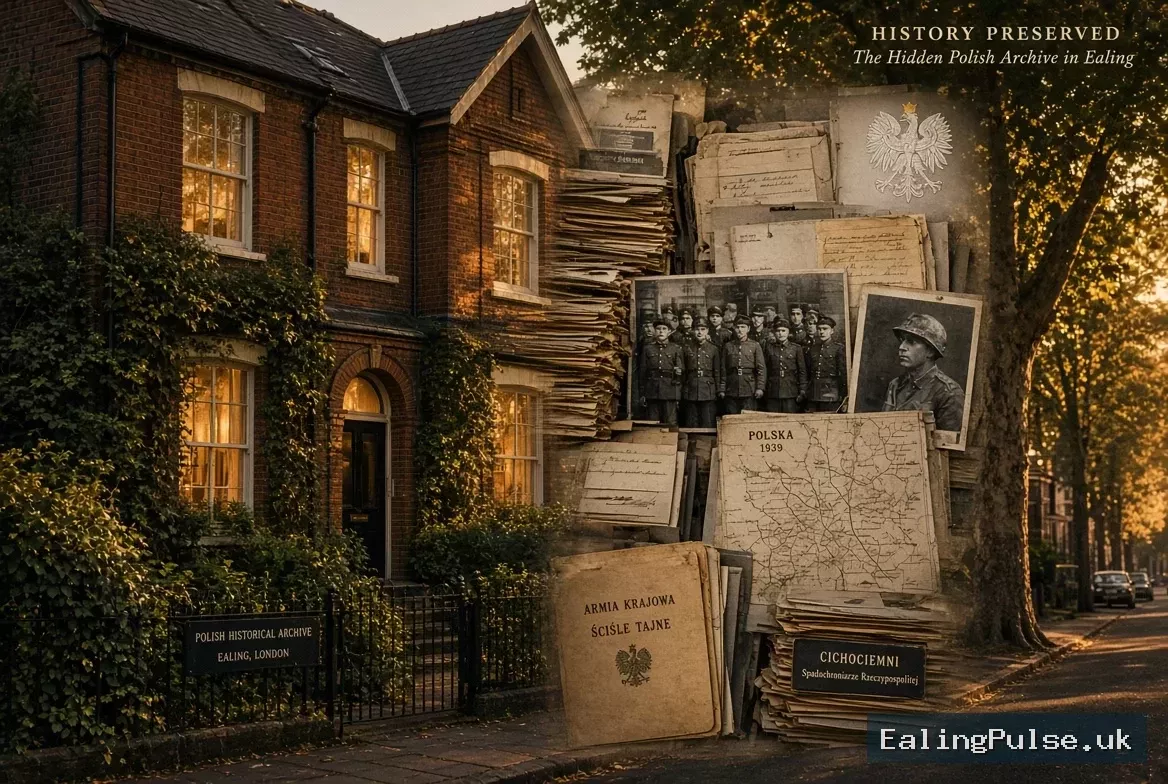 A hidden Polish wartime archive sits just two minutes from Ealing Common station