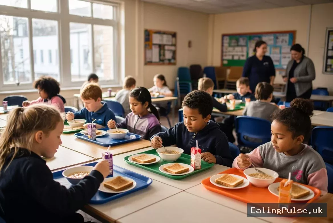 Two schools in Northolt offer free breakfast and 30 minutes of pre-school care